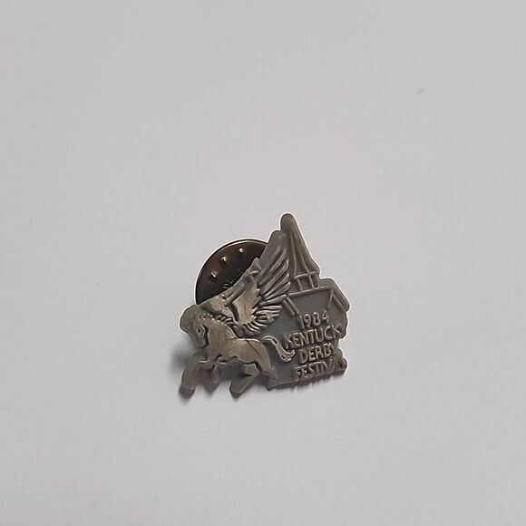 1984 Kentucky KY Derby Festival Plastic Pegasus Pin - Picture 1 of 4